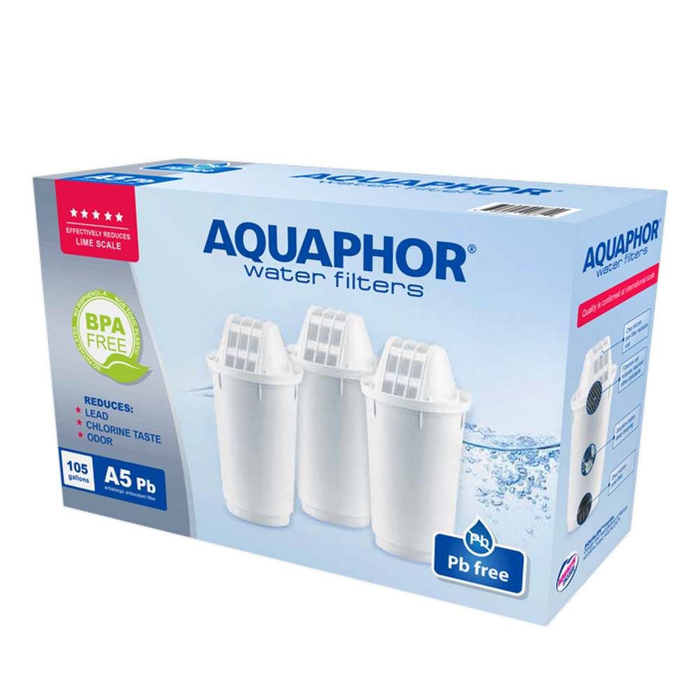 Aquaphor A5 Pb 3 Piece Economy Pack Of Pitcher Filter Replacements