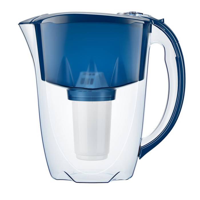 1 + 2 cartuchos de repuesto – 2,8 litros – purificador de agua – sin BPA. azul Aquaphor Jarra con filtro de agua