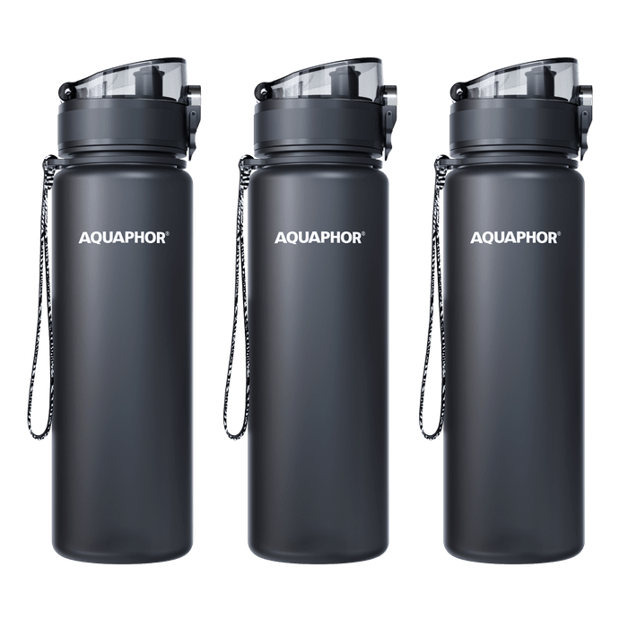 PACHET de 3 sticluțe filtrante CITY 500 ML