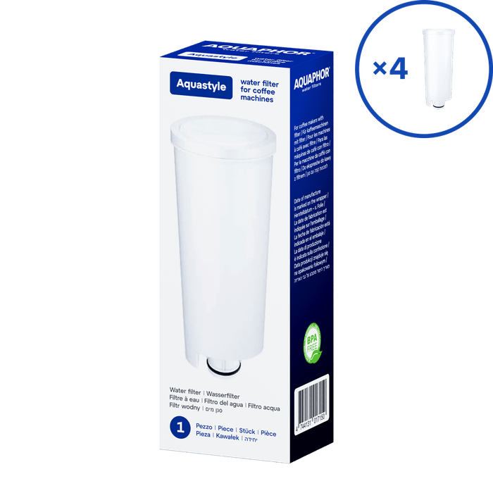 Replacement cartridge Aquastyle for coffee machines (set 4) Replacement cartridge Aquastyle for coffee machines (set 4)