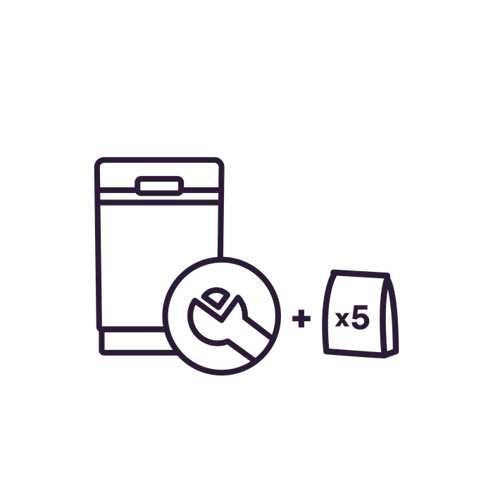 Installation S1000 + 5 bags of Salt