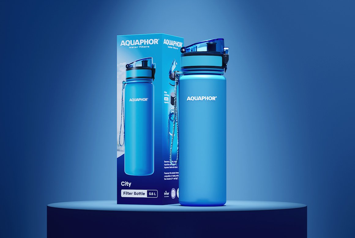 Filtered Water Bottle (GRN-LINE)