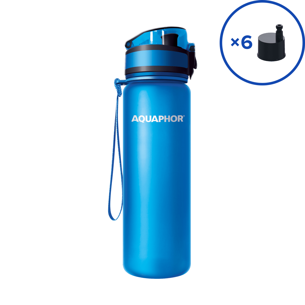 Pachet Sticlă cu filtru AQUAPHOR City cu 6 cartușe*-1 Pachet Sticlă cu filtru AQUAPHOR City cu 6 cartușe*-1